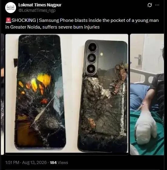 Samsung звинуватила власника після займання Galaxy S25+ під час заряджання 3 Samsung Galaxy S25+, Samsung Galaxy S25+ загорівся, Galaxy S25+ загорівся, Galaxy S25+ пожежа, Galaxy S25+ займання, Galaxy S25+ акумулятор, Galaxy S25+ вибух, Samsung Galaxy S25+ проблема, Galaxy S25+ заряджання, Samsung Galaxy S25+ пожежа